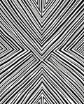 Bold Black White Angular Pattern Rug