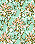 Floral Sketchy Botanical Design Rug