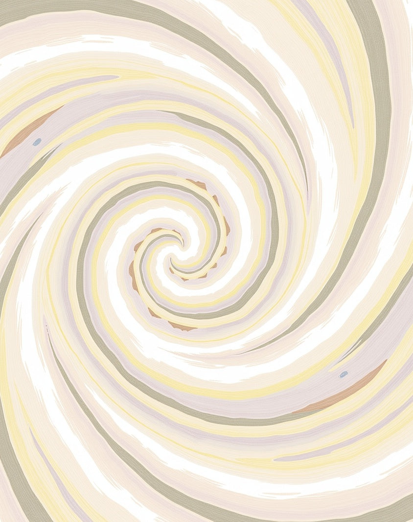 Soft Swirls Of Pale Hues Rug