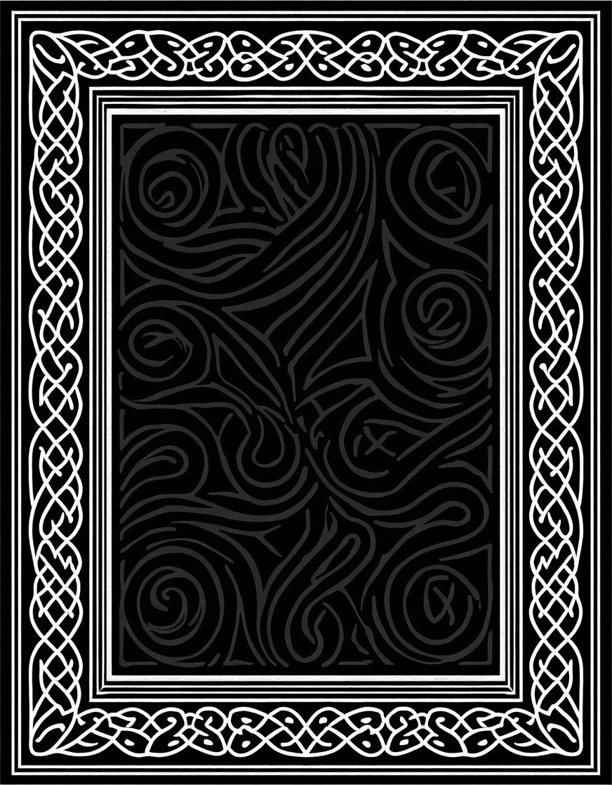 Celtic Knotwork Swirl Pattern Rug