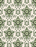 Detailed Damask Floral Pattern Rug