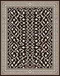Intricate Lattice Work Motif Design Rug