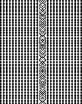 Black White Abstract Geometric Pattern Rug