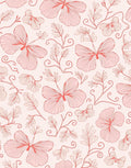 Delicate Floral Vine Pattern Rug