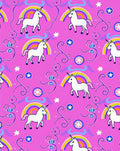 Whimsical Unicorn Rainbow Pattern Design Rug