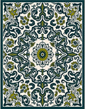 Vintage Floral Swirl Pattern Rug