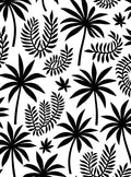 Tropical Palm Leaves Bold Pattern Rug