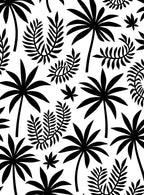 Tropical Palm Leaves Bold Pattern Rug