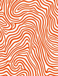 Abstract Orange Swirl Pattern Rug
