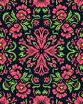 Vibrant Floral Mandala Pattern Rug