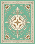 Ornate Floral Scrollwork medallion Rug
