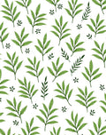 Green Leafy Nature Pattern Rug