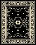 Cream Floral Vines And Borders Rug