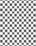 Classic Black White Interlocking Pattern Rug