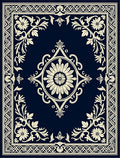 Classic Floral Border With Central Medallion Rug
