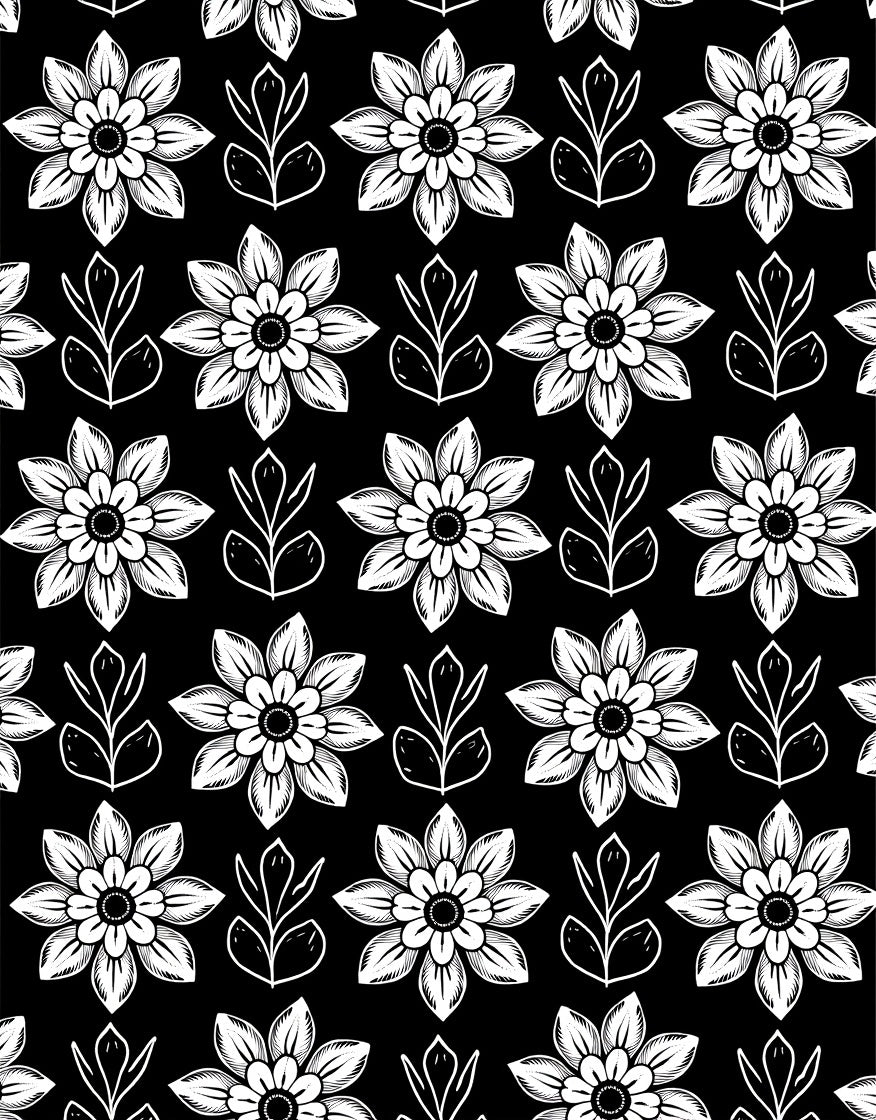 Charming Floral Print Pattern Rug