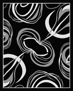 Bold Abstract Swirls Pattern Rug