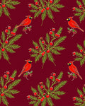 Cardinal Berry Branch Red Harmony Rug