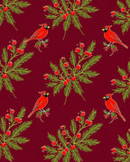 Cardinal Berry Branch Red Harmony Rug