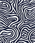 Abstract Swirling Lines Pattern Rug