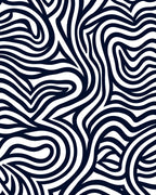 Abstract Swirling Lines Pattern Rug