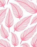 Pink Feather Pattern Design Rug