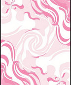 Pink Swirl Abstract Pattern Rug