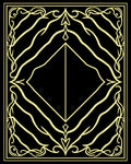 Art Nouveau Yellow Floral Frame Design Rug