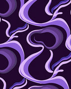 Purple Swirls Abstract Pattern Design Rug