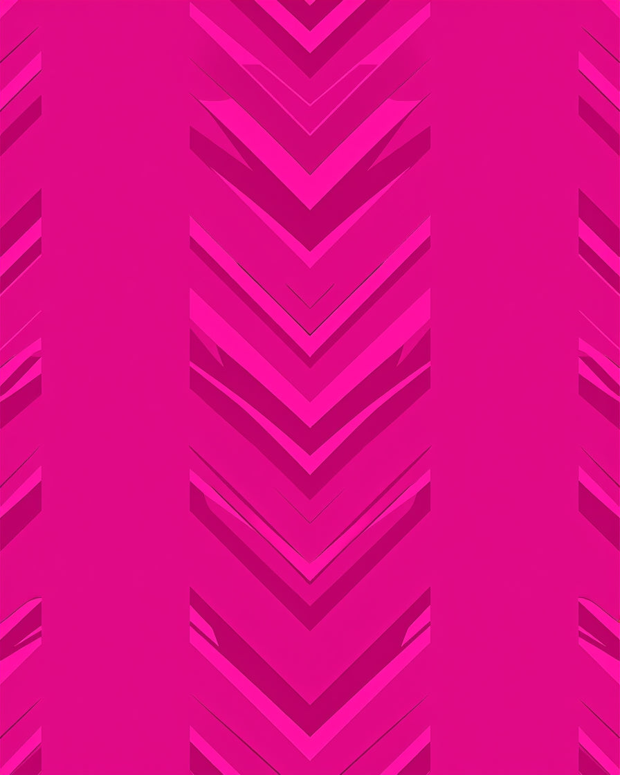 Geometric Chevron Pink Pattern Rug