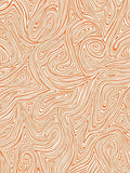 Orange Swirl Line Abstract Art Rug