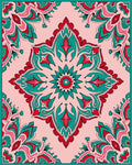 Intricate Floral Medallion Pattern Rug