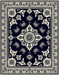 Classic Floral Symmetry Damask Rug