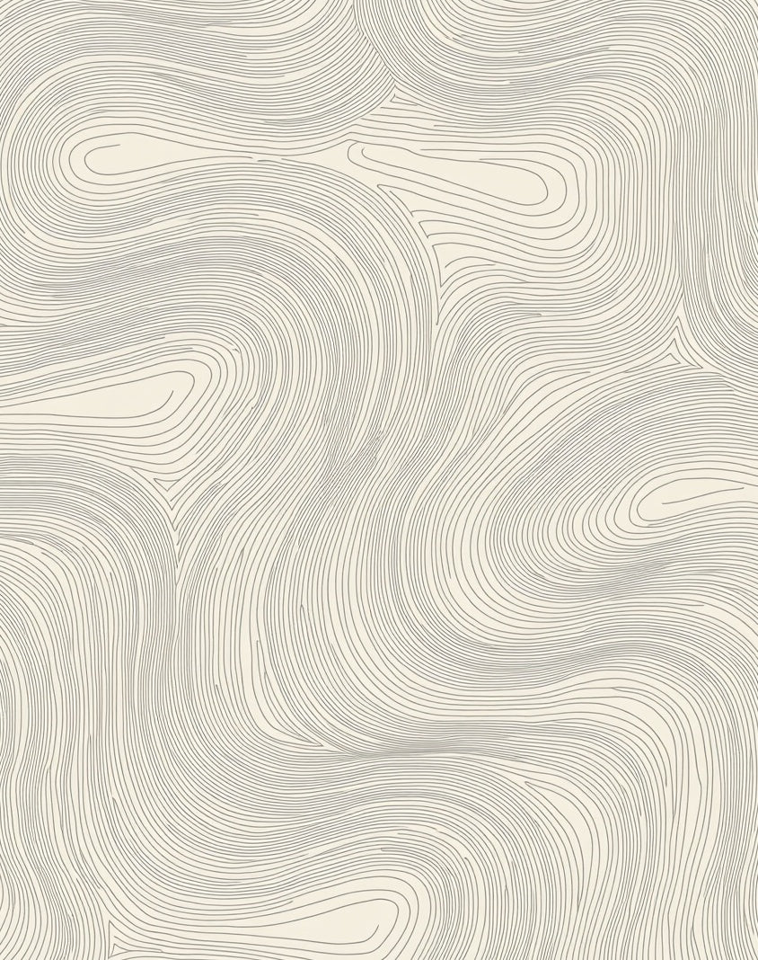Abstract Swirling Line Pattern Rug