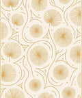 Golden Sunburst Swirl Pattern Rug