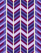 Purple Lilac Chevron Pattern Rug