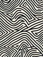 Abstract Black White Striped Geometric Rug