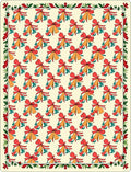 Red Jingle Bells Festive Swag Rug
