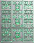 Geometric Sci-Fi Panel Design Rug