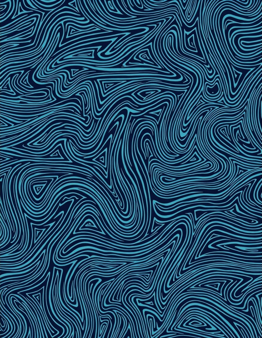 Abstract Swirl Lines Pattern Rug