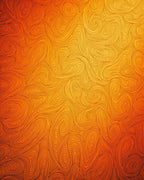 Warm Swirl Line Art Pattern Rug