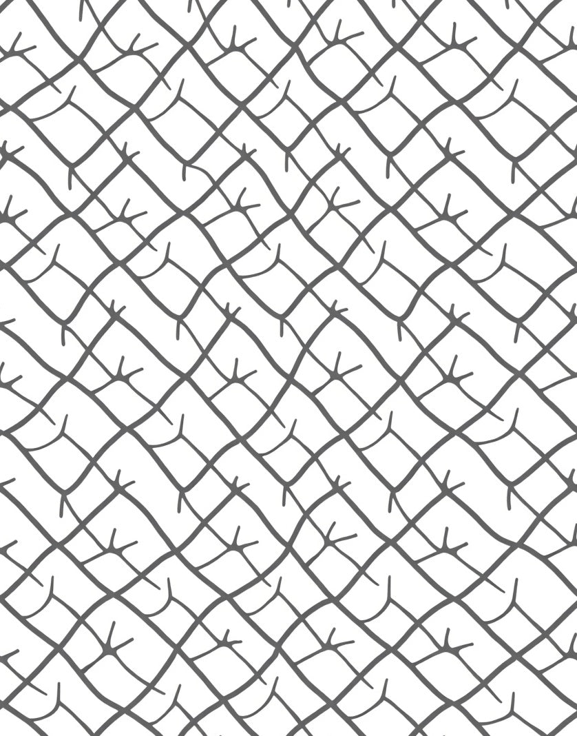 Rustic Hand Drawn Geometric Pattern Rug