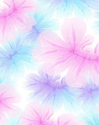Soft Pastel Floral Watercolor Rug