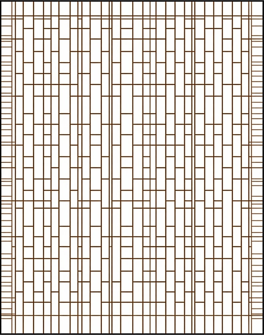 Vertical Geometric Pattern Rectangle Rug