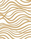 Golden Waves Organic Pattern Rug