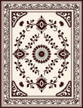 Antique Eye Blossom Border Rug