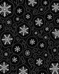 Winter White Snowflake Swirls Rug