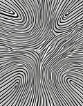 Black White Flowing Stripes Design Rug