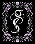 Elegant Floral Scrollwork Abstract Design Rug