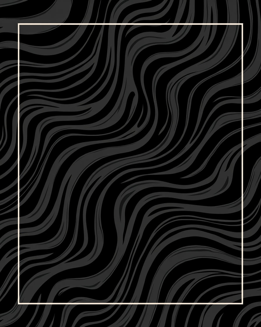 Dark Tonal Wavy Stripe Design Rug